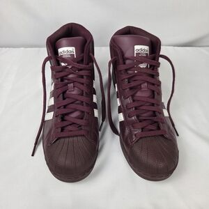 Adidas Men's Pro Model Burgundy High Tops Size 9